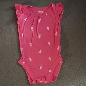 Baby Pink Flamingo Bodysuit